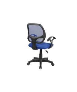 SEDIA DA UFFICIO BLU "SMART2" CON BRACCIOLI, 57X56X88-100 CM